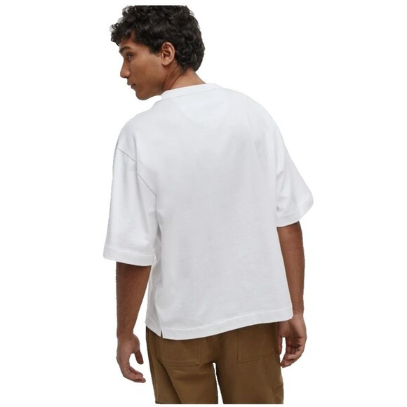 Mode of One Relaxed Fit Pocket T-Shirt Men’s Sm White Baggy Single Stitch Crew - Picture 4 of 16